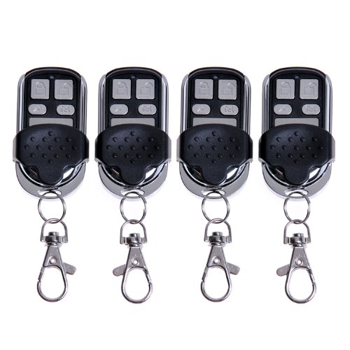 Lotmusic 4PCS 433MHz 4 Channel RF Wireless Remote Control Garage Door Cloning Portable