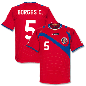 Lotto Costa Rica Home Borges C Shirt 2014 2015 (Fan