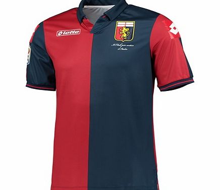 Lotto Genoa Home Shirt 2014/15 Red R4300