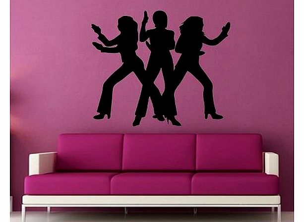 Loud Designs Charlies Angels Silhouette Wall Art Sticker Mural (61cm(W) X 59cm(H) - Medium)