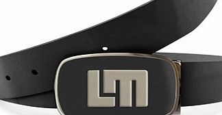 LOUDMOUTH Polished Black Patent Leather Belt