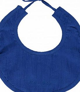 Louis Louise Bubble cotton crepe bib - electric blue `One size