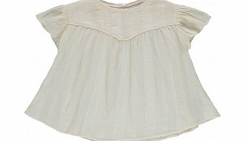 Louis Louise Lilie Embroidered Blouse Cream `2 years,4