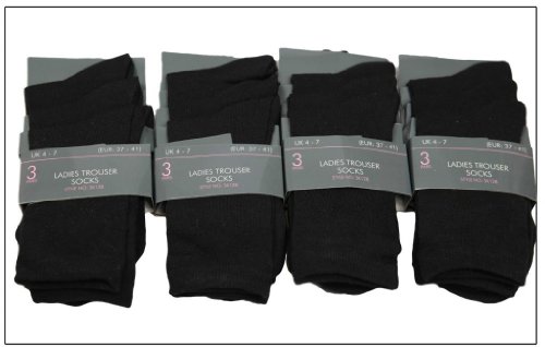 6pairs Ladies Office Wear Trouser Socks Womens Socks