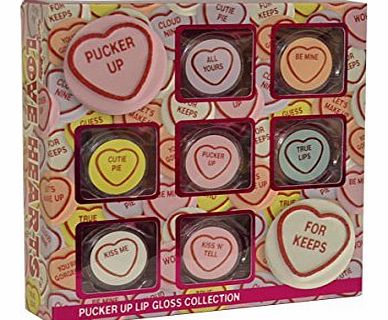 Love Hearts Pucker Up Lipgloss Collection