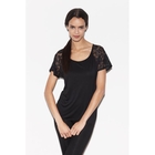Label Lace Sleeve T-Shirt