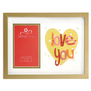 LOVE You 6 x 4 Talking Pictures Photo Frame