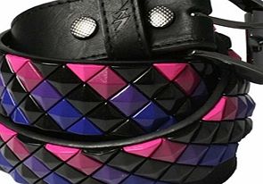 Lowlife Armor Studded Belt - Pink/Purple Fade