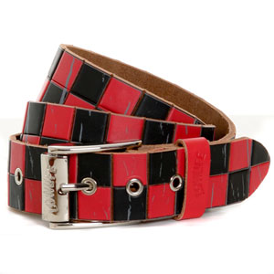 Lowlife Checker Belt - Black/Red