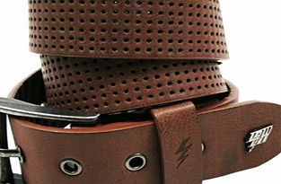 Clyde Perforated Belt - Brown