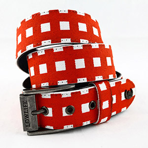Lowlife Parker Belt - White/Red