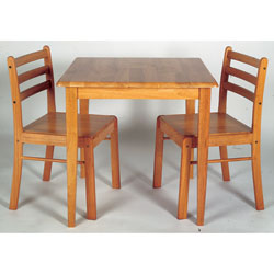 LPD - Honeymoon Dining Table & 2 Solid Seat Chairs