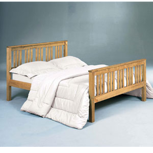LPD , Shaker, 4FT 6 Double Wooden Bedstead