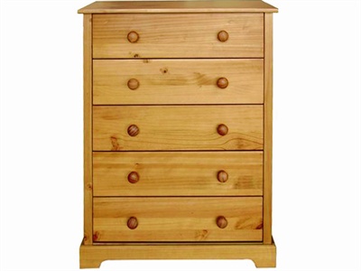 Baltic 5 Drawer Chest Small Single (2