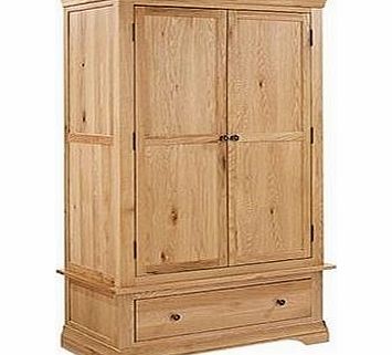 LPD Furniture Worthing 2 Door   1 Drawer Wardrobe