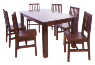 LPD Memphis Dining Set 6 Chairs