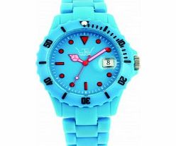 LTD Watch Blue Plastic 3 Hand Watch