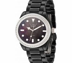 LTD Watch Ladies Ceramic Black Bracelet Watch
