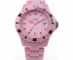 LTD Watch Powder Pink Plastic 3 Hand Watch