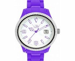 LTD Watch White Purple Plastic Watch