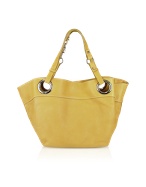 Luana Anna - Mustard Yellow Leather Tote Bag