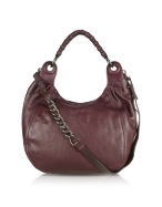 Luana Medea - Large Burgundy Leather Hobo Bag