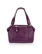 Zope - Purple Goatskin Satchel Bag