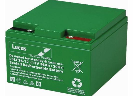 Lucas VRLA/AGM Golf Equipment Battery 12V 26AH