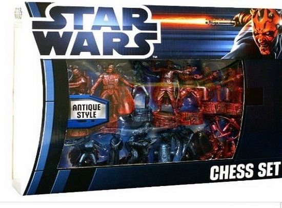 Lucasfilm Ltd. STAR WARS CHESS SET Limited Addition Light Versus Dark Antique Design