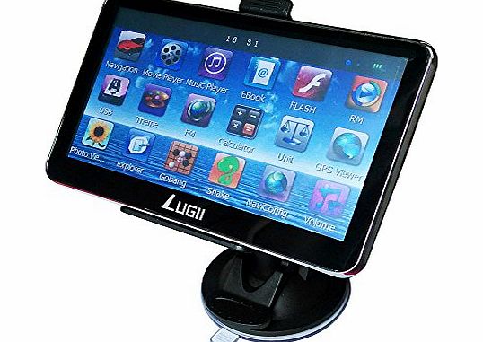 lugii 5.0 Touch Screen WinCE 6.0 GPS Navigator w/ FM/TF/Europe Map (4GB) British Standard
