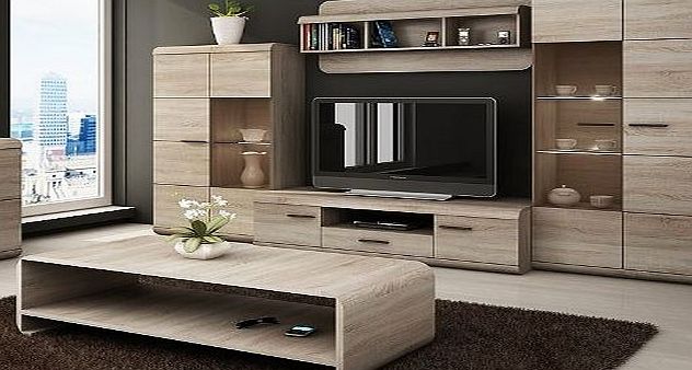 LukaFurnitureCoUk LUKA - Modern set - TV Table - Entertainment Unit - TV stand - Living Room Furniture Set