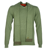 Beechy Moss Green V-Neck Sweater