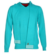 Beechy Turquoise V-Neck Sweater