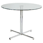 dining table, clear