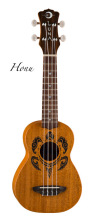 Soprano Ukulele Tribal Turtle With Gig Bag