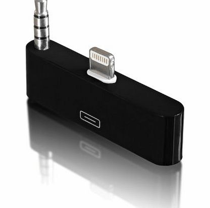 LUPO 30 Pin to 8 pin Audio Supported Adapter Converter Dock For iPhone 5 5S 5C iPod Touch - BLACK