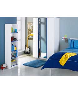 Luxor Kids Bookcase - White and Blue