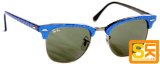 Sunglasses Clubmaster Top Blue on Black (49)