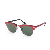 Sunglasses Clubmaster Top Red on Black (49)