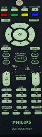 Genuine Philips DVDR5500 DVD Recorder Remote Control
