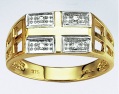 9-carat diamond-set St George ring