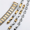 9-carat gold bracelets