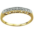 9-carat gold diamond-set mum eternity ring