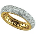 9-carat gold full-eternity ring