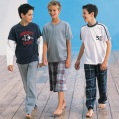 boys pack of three boys sporty pyjamas