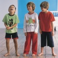 boys pack of three little monster pyjamas