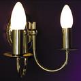 Brass 3-way chandelier