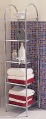 LXDirect chrome-plated five-tier shelf unit