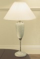 crackle-finish table lamp