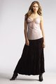 LXDirect crinkle velvet tiered skirt